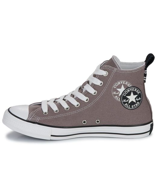 Converse Hoge Sneakers Chuck Taylor All Star Wide in het Gray voor heren