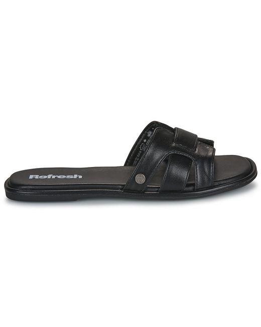 Refresh Black Pantoffeln 172553
