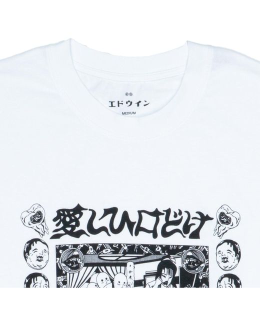 T-shirt 45mc0002162-km Edwin pour homme en coloris White