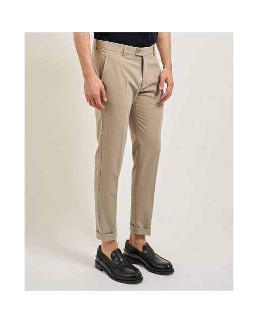 Chinots Pantalon classique pour Settemezzo avec ceinture SETTE/MEZZO pour homme en coloris Natural
