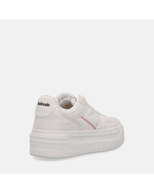 Baskets basses SNEAKERS Refresh en coloris White