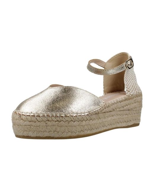 Espadrilles JAVA26 Macarena en coloris Metallic