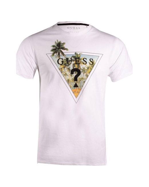 T-shirt X3YI06 KAK91 Guess pour homme en coloris White