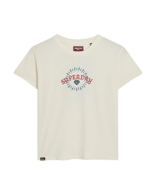 T-shirt Superdry en coloris White