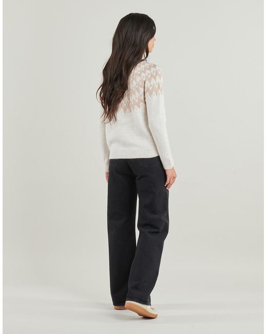 Pull Onlfry Ls Jq Glitter ONLY en coloris White