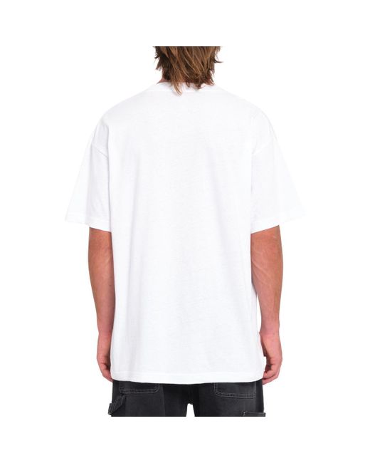 T-shirt Camiseta de manga corta Stone - Whit Volcom pour homme en coloris White
