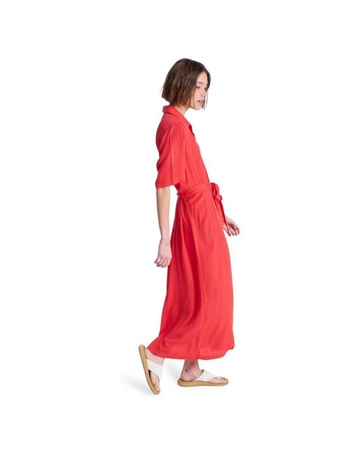 Robe Island Escape Solid Roxy en coloris Red