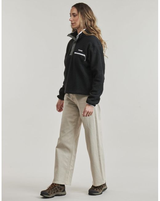 Columbia Black Fleecepullover Helvetia Ii Cropped Half Snap Fleece