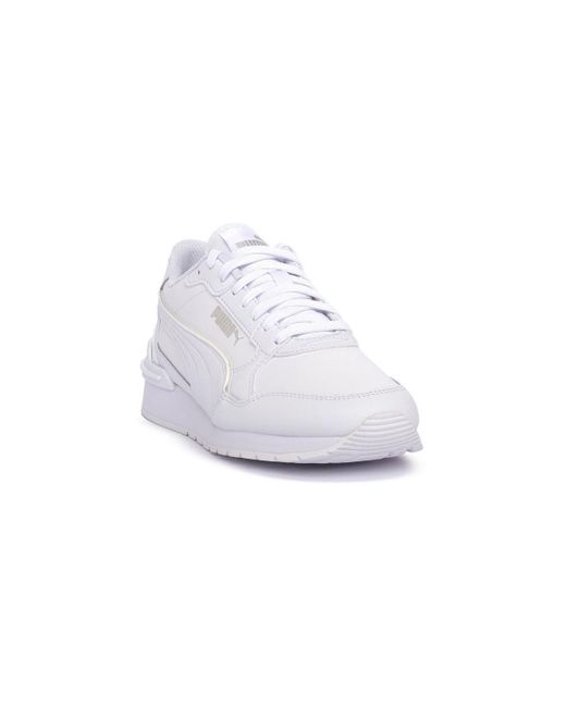 Baskets basses 01 St Runner V4 Jr PUMA en coloris White