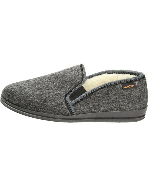 Chaussons Fischer pour homme en coloris Gray