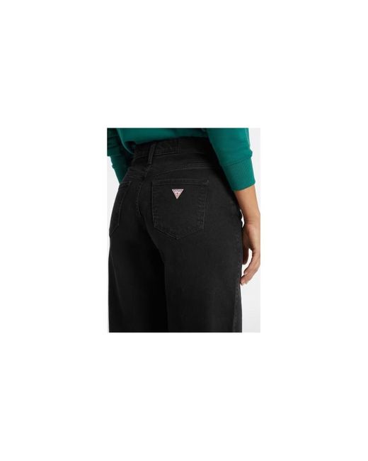 Jeans W4BA0Y D5E83 WIDE LEG-GJUV Guess en coloris Green