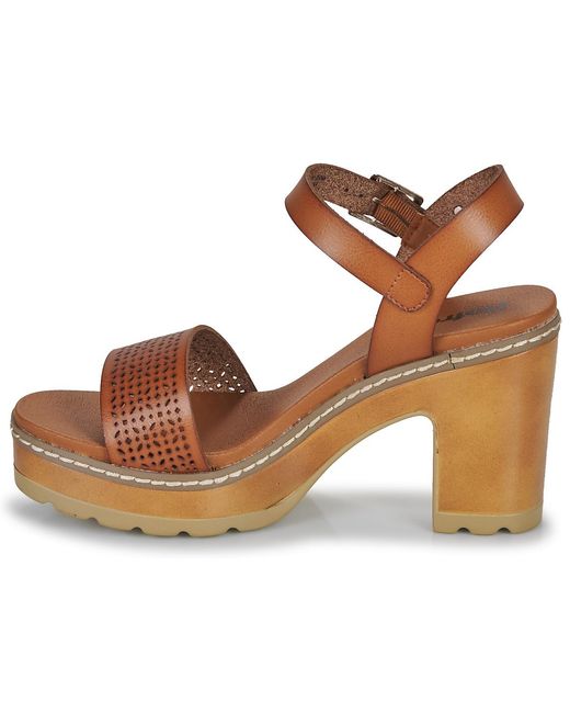 Refresh Brown Keilabsatzsandalen 170777