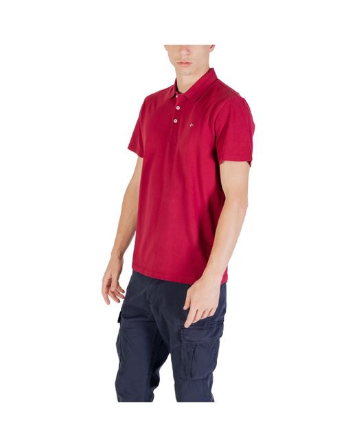 Napapijri Polo Shirt Korte Mouw Ealis Ss Sum Np0A4H8B in het Red voor heren
