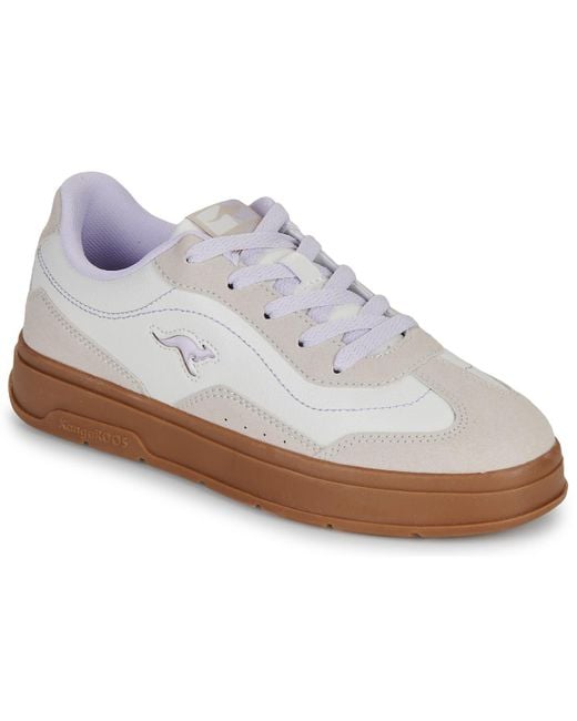 Baskets basses K-G Creepin Kangaroos en coloris White