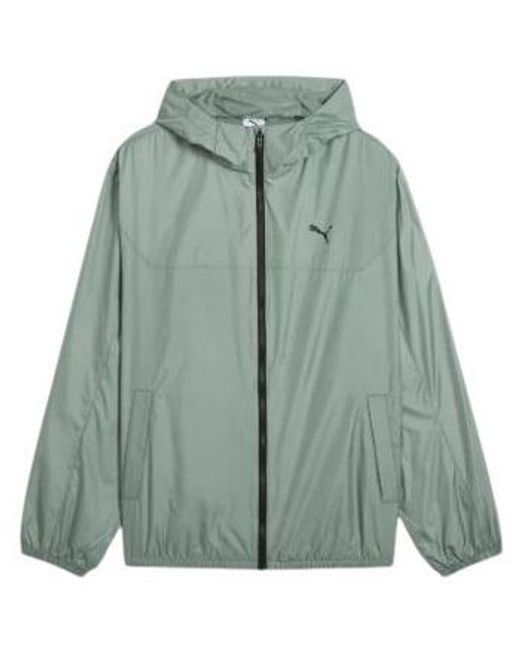 Coupes vent VESTE ESS REGULAR WINDBREAKER - GREEN MOON - L PUMA pour homme