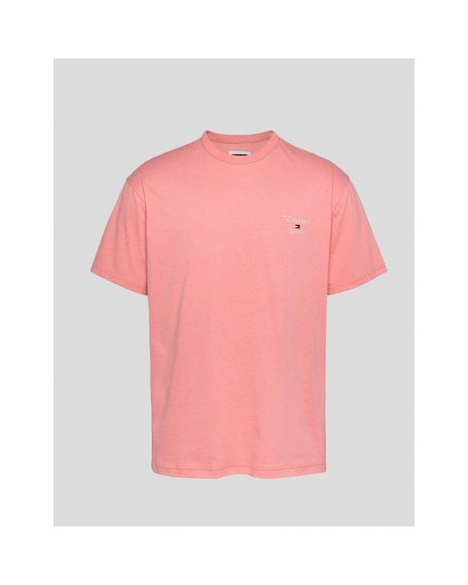 T-shirt Tommy Hilfiger pour homme en coloris Pink