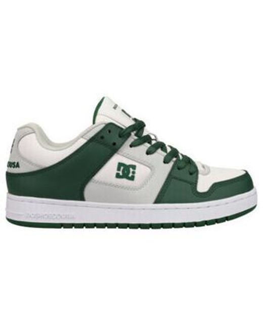 Chaussures de Skate MANTECA SE black grey green DC Shoes pour homme