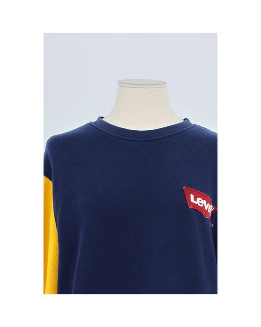 Pull Pull En Coton Levi's en coloris Blue