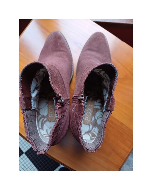 Bottines Bottines Western basses Roxy Roxy en coloris Brown