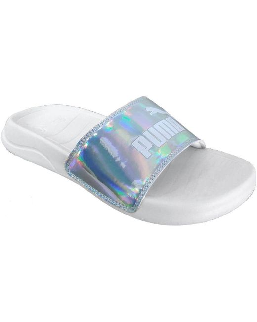 Mules Popcat 20 wns irridescent PUMA en coloris Blue