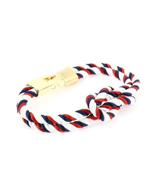 Bracelets Bracelet Noeud marin corde Clj Charles Le Jeune pour homme en coloris Red