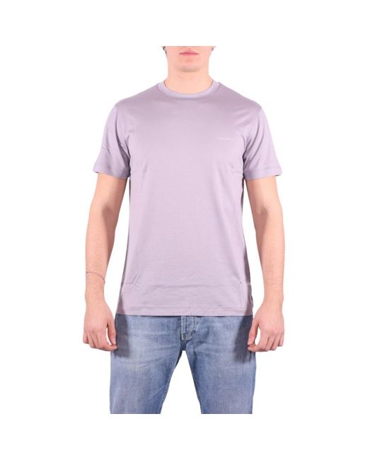 T-shirt Emporio Armani pour homme en coloris Purple