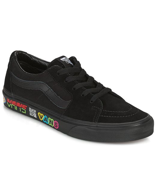sk8 low vans black