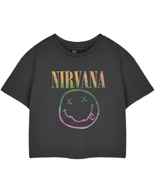 T-shirt Rainbow Nirvana en coloris Black