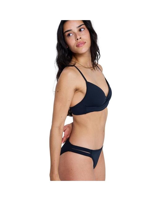 Maillots de bain Solid Essentials Wrap Bra Roxy en coloris Blue