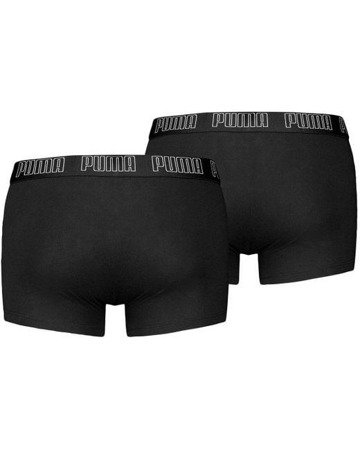 Caleçons Caleçon Paquet de 2 PUMA pour homme en coloris Black