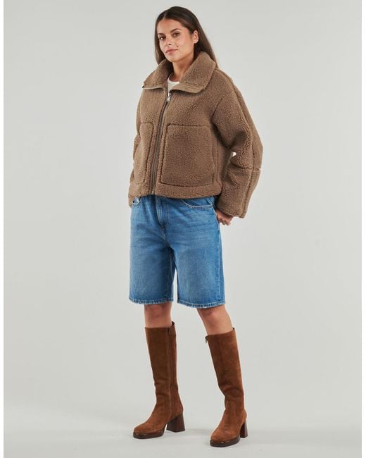 ONLY Green Damen-Jacke Onlaspen Life Teddy