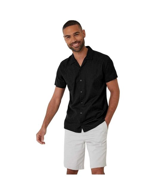 Chemise Maples Threadbare pour homme en coloris Black