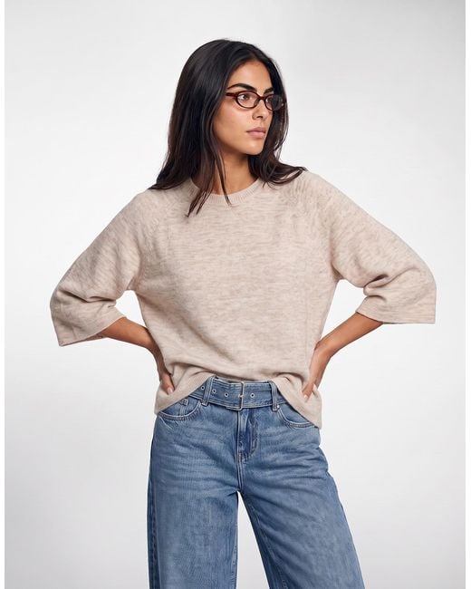 ONLY Brown Pullover Onlsimoni 3/4 Pullover