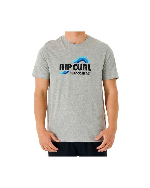 T-shirt SURF REVIVAL WAVING TEE Rip Curl pour homme en coloris Gray