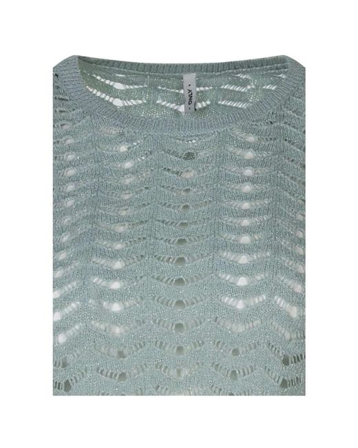 Pull 193599VTPE26 ONLY en coloris Blue