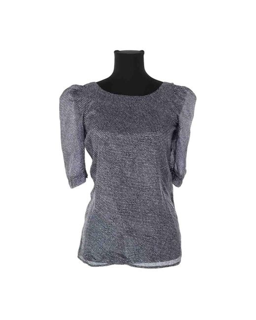 Blouses Blouse en soie noire Tara Jarmon en coloris Blue