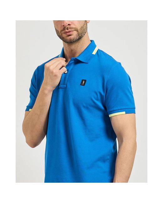 Polo Polo avec logo Refrigue pour homme en coloris Blue