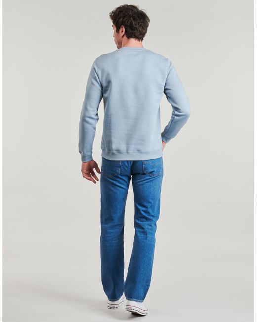 Converse Sweatshirt Go-To Chuck Taylor Patch Crew in Blue für Herren