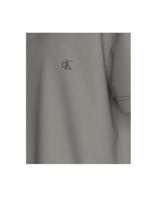 Calvin Klein T-Shirt Korte Mouw J30J327078 in het Gray voor heren