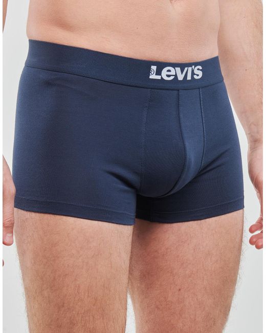 Levi's Boxers Levis Men Solid Trunk Pack X2 in het Blue voor heren