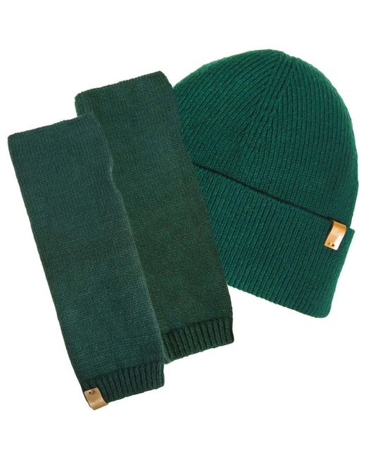 Bonnet Bonnet Femme Ultra-Doux Forêt Isotoner en coloris Green