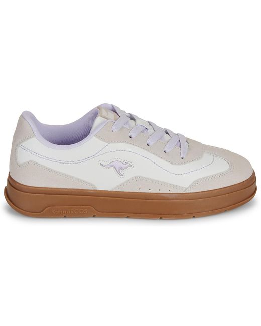 Baskets basses K-G Creepin Kangaroos en coloris White