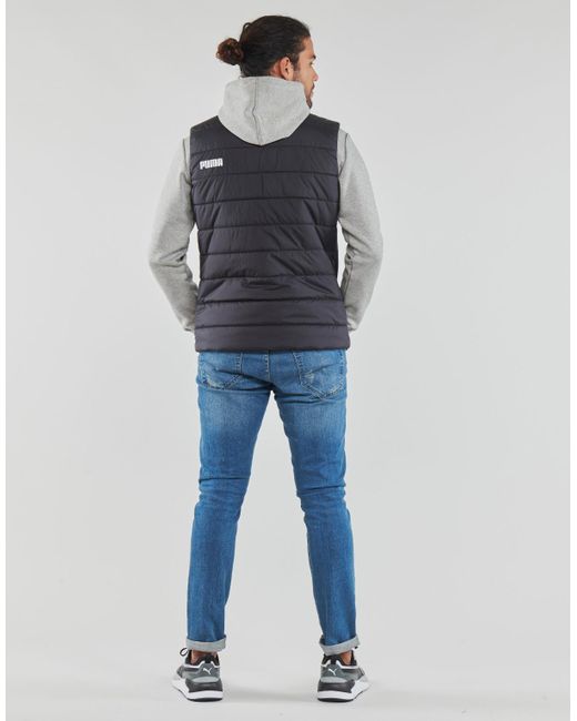 Doudounes ESS PADDED VEST PUMA pour homme en coloris Gray