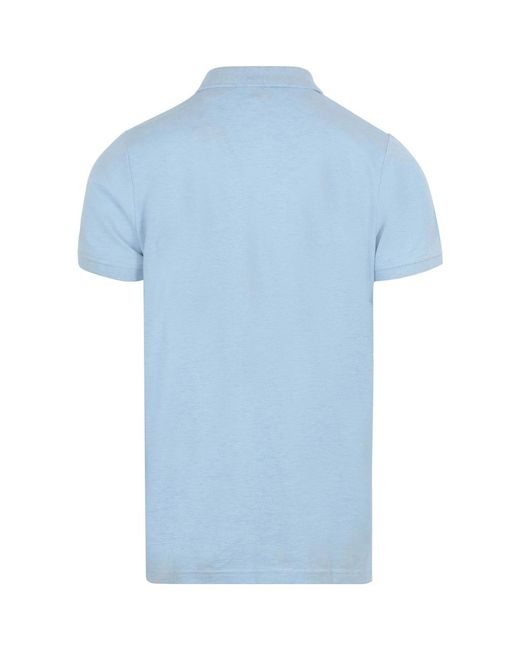 T-shirt Polo Mang Bleu Clair Suitable pour homme en coloris Blue