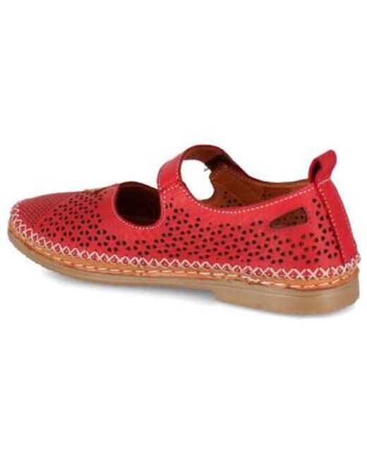 Ballerines maffrecourt Coco   Abricot en coloris Red