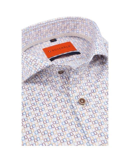 Chemise Chemise Window Multicolore Suitable pour homme en coloris Blue