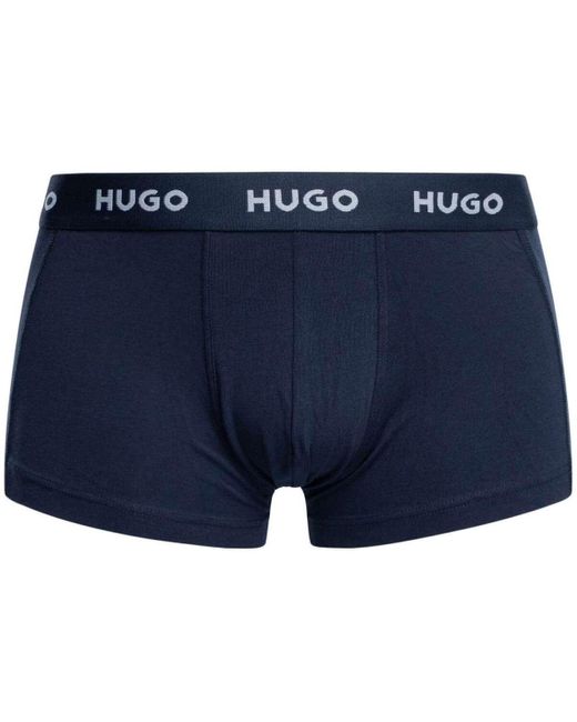Boss Boxers Trunk 3-Pack in het Blue voor heren