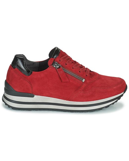 Aankoop >gabor lage sneakers rood Grote uitverkoop - OFF 65%