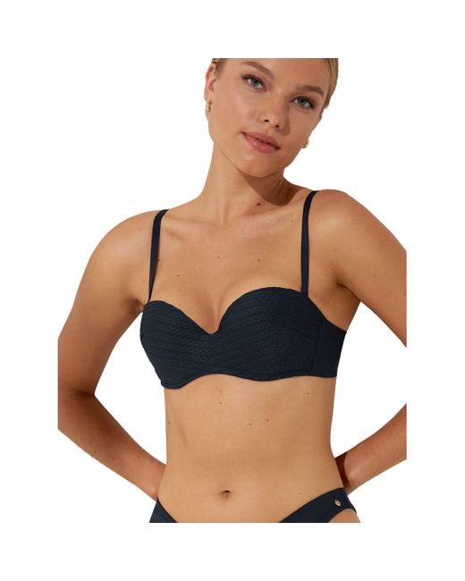 Maillots de bain Haut maillot de bain bandeau balconnet préformé Sardinia Lisca en coloris Blue