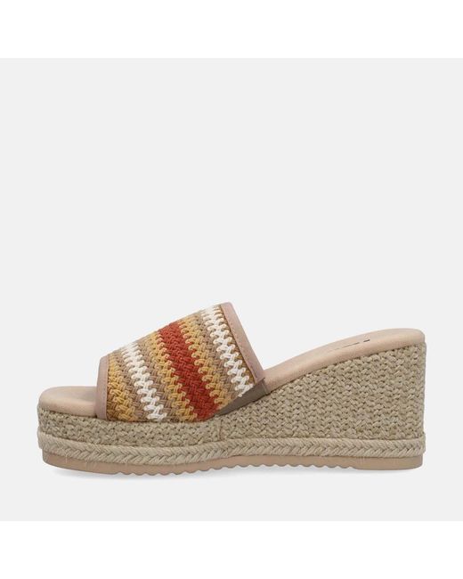 Mules Ciabatte Zeppa Refresh en coloris Brown